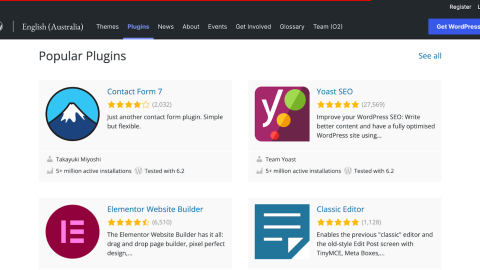 extensions avec wordpress
